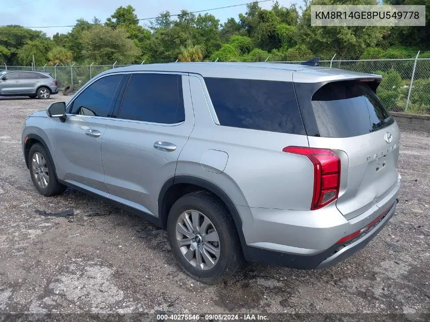 2023 Hyundai Palisade Se VIN: KM8R14GE8PU549778 Lot: 40275546