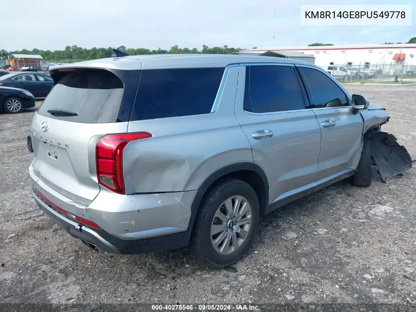 2023 Hyundai Palisade Se VIN: KM8R14GE8PU549778 Lot: 40275546