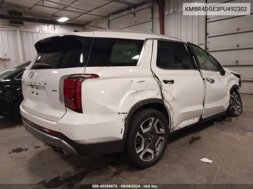 2023 Hyundai Palisade Sel VIN: KM8R4DGE3PU492302 Lot: 40298675