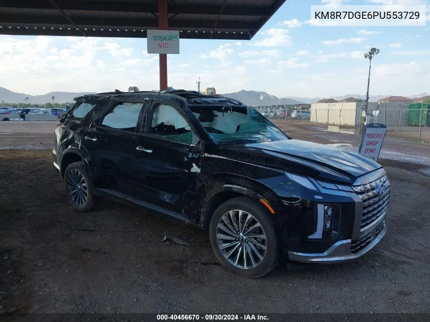 2023 Hyundai Palisade Calligraphy VIN: KM8R7DGE6PU553729 Lot: 40456670