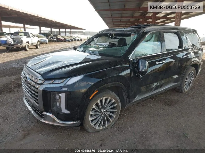 2023 Hyundai Palisade Calligraphy VIN: KM8R7DGE6PU553729 Lot: 40456670