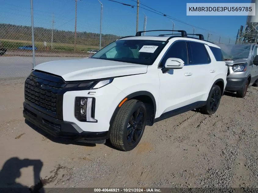 2023 Hyundai Palisade Xrt VIN: KM8R3DGE3PU569785 Lot: 40646921