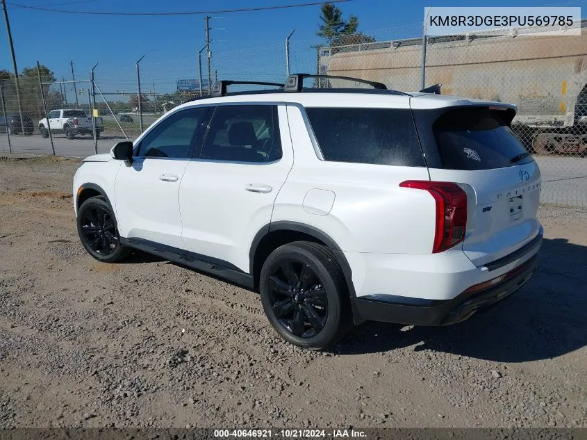 2023 Hyundai Palisade Xrt VIN: KM8R3DGE3PU569785 Lot: 40646921