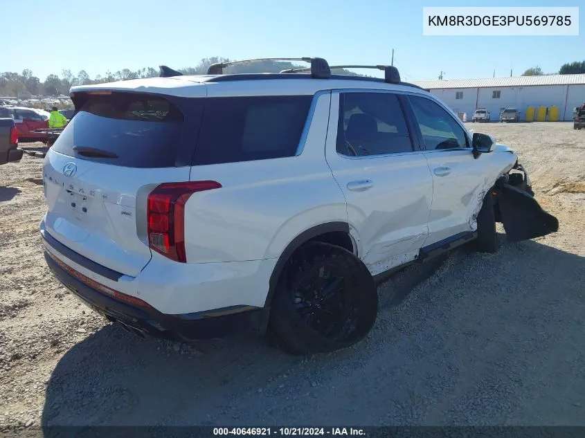 2023 Hyundai Palisade Xrt VIN: KM8R3DGE3PU569785 Lot: 40646921