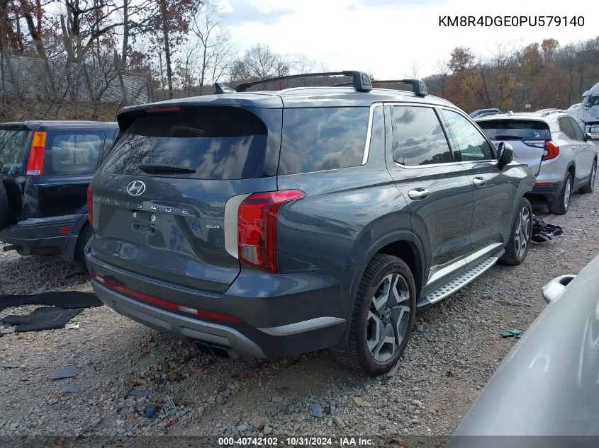 2023 Hyundai Palisade Sel VIN: KM8R4DGE0PU579140 Lot: 40742102