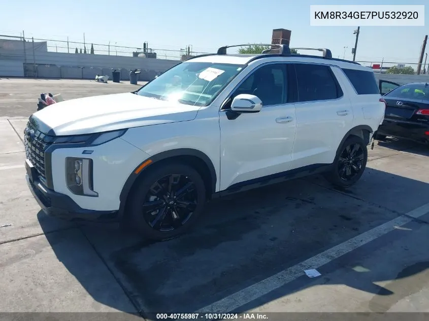 2023 Hyundai Palisade Xrt VIN: KM8R34GE7PU532920 Lot: 40755987