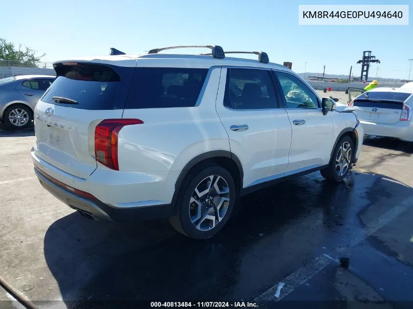 2023 Hyundai Palisade Sel VIN: KM8R44GE0PU494640 Lot: 40813484