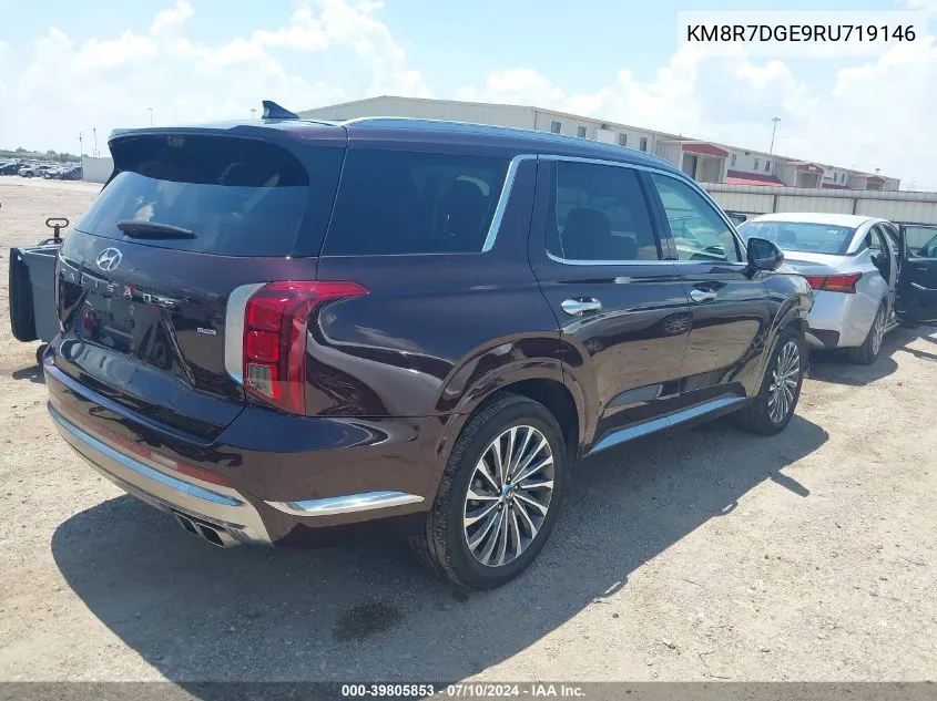 2024 Hyundai Palisade Calligraphy VIN: KM8R7DGE9RU719146 Lot: 39805853