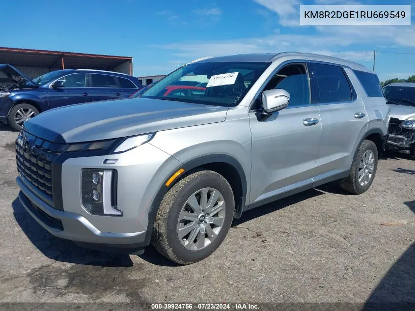 2024 Hyundai Palisade Sel VIN: KM8R2DGE1RU669549 Lot: 39924756