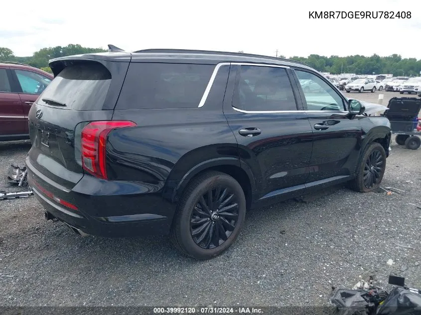 2024 Hyundai Palisade Calligraphy Night Edition VIN: KM8R7DGE9RU782408 Lot: 39992120