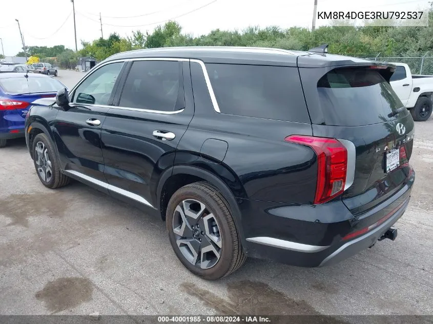 KM8R4DGE3RU792537 2024 Hyundai Palisade Sel