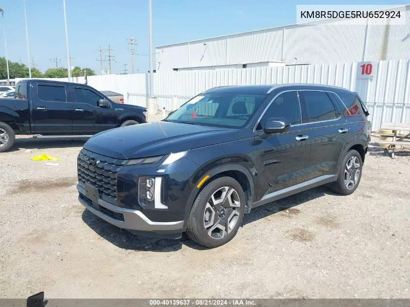 2024 Hyundai Palisade Limited VIN: KM8R5DGE5RU652924 Lot: 40139637