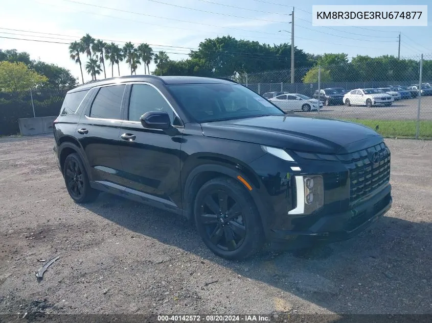 2024 Hyundai Palisade Xrt VIN: KM8R3DGE3RU674877 Lot: 40142572