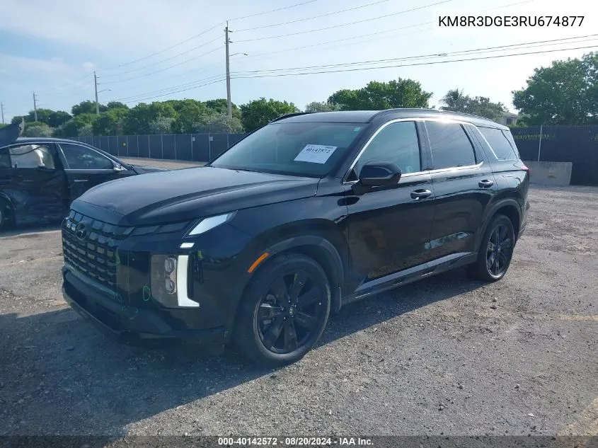 2024 Hyundai Palisade Xrt VIN: KM8R3DGE3RU674877 Lot: 40142572