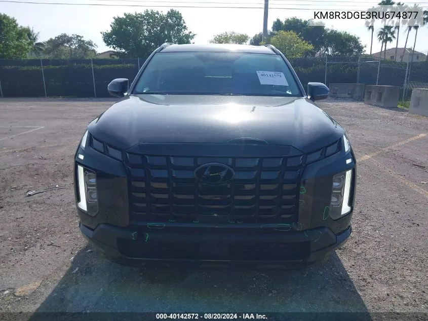 2024 Hyundai Palisade Xrt VIN: KM8R3DGE3RU674877 Lot: 40142572