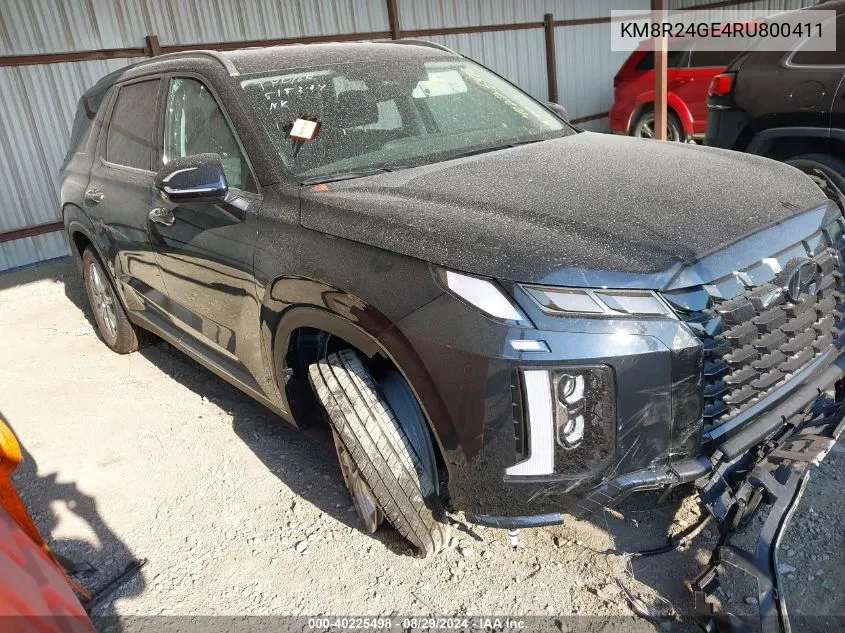 2024 Hyundai Palisade Sel VIN: KM8R24GE4RU800411 Lot: 40225498