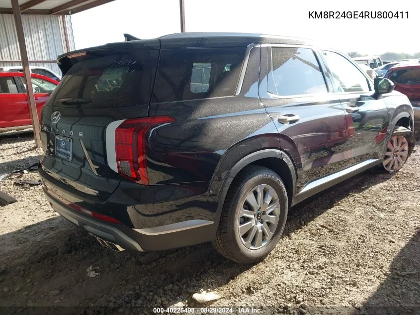 2024 Hyundai Palisade Sel VIN: KM8R24GE4RU800411 Lot: 40225498