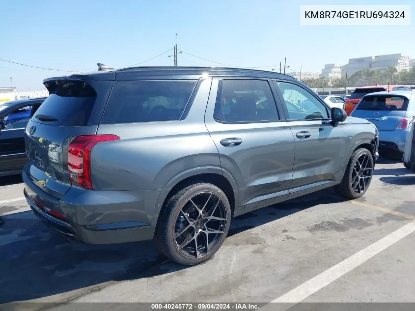 2024 Hyundai Palisade Calligraphy VIN: KM8R74GE1RU694324 Lot: 40245772