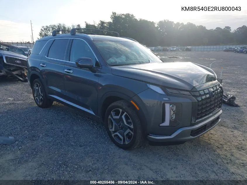 2024 Hyundai Palisade Limited VIN: KM8R54GE2RU800043 Lot: 40255456