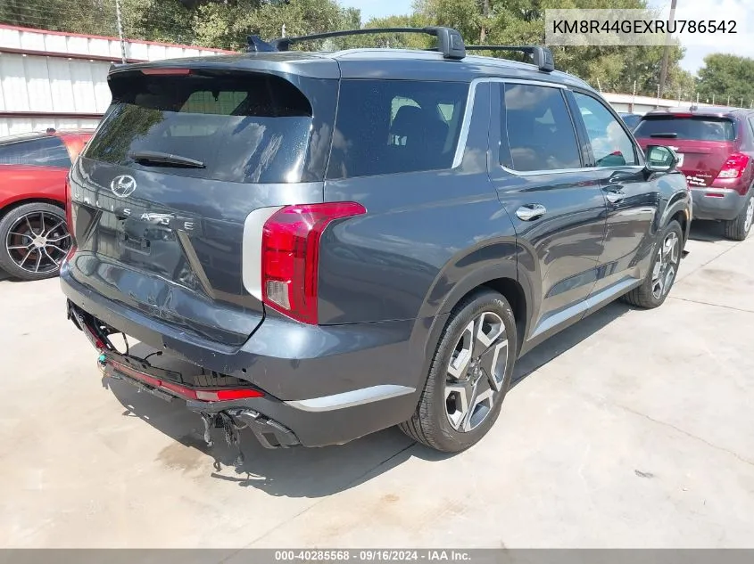 2024 Hyundai Palisade Sel VIN: KM8R44GEXRU786542 Lot: 40285568