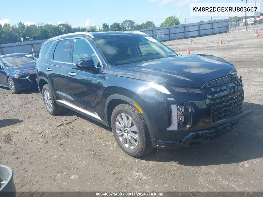 2024 Hyundai Palisade Sel VIN: KM8R2DGEXRU803667 Lot: 40371488