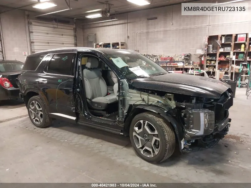 2024 Hyundai Palisade Sel VIN: KM8R4DGE1RU723135 Lot: 40421983