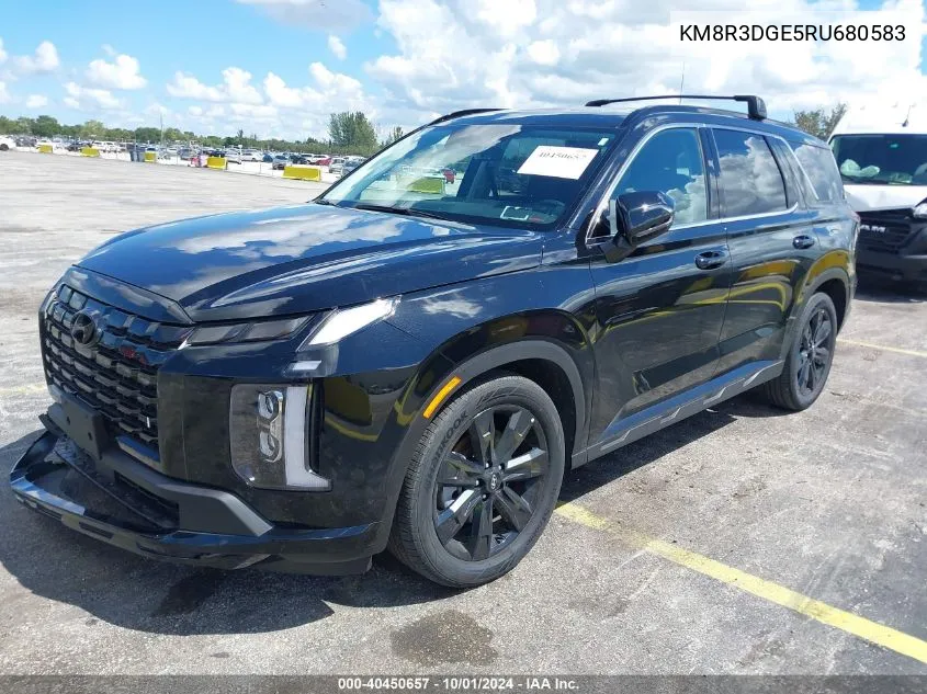 2024 Hyundai Palisade Xrt VIN: KM8R3DGE5RU680583 Lot: 40450657