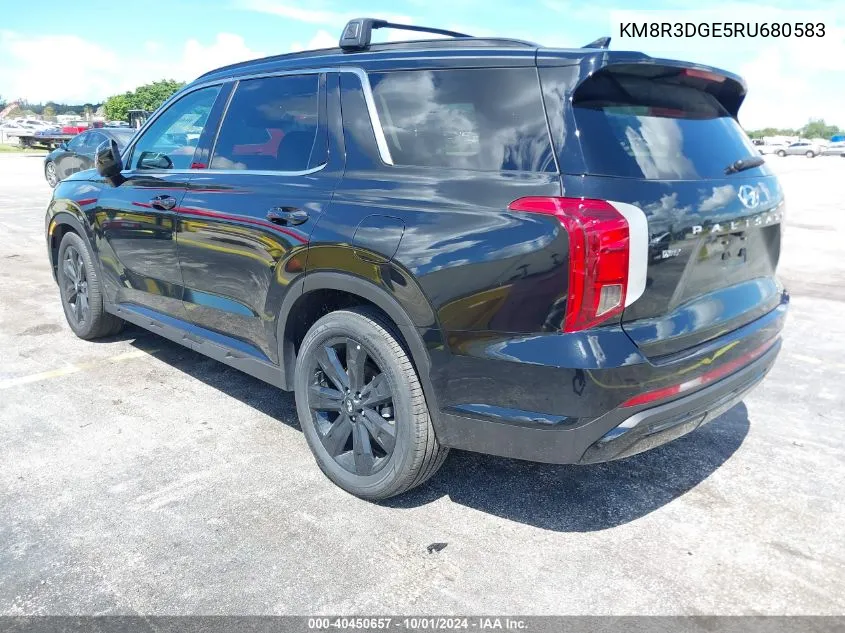 2024 Hyundai Palisade Xrt VIN: KM8R3DGE5RU680583 Lot: 40450657