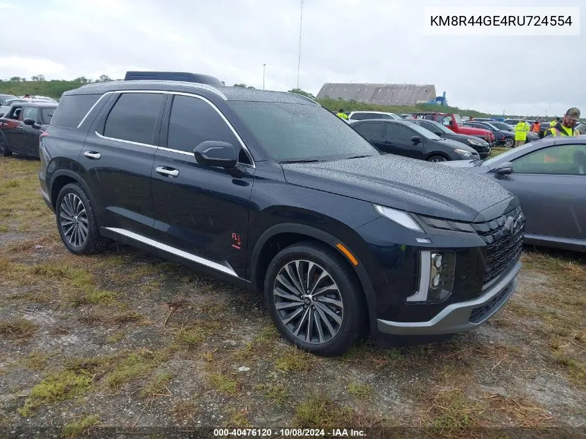 2024 Hyundai Palisade Sel Premium VIN: KM8R44GE4RU724554 Lot: 40476120