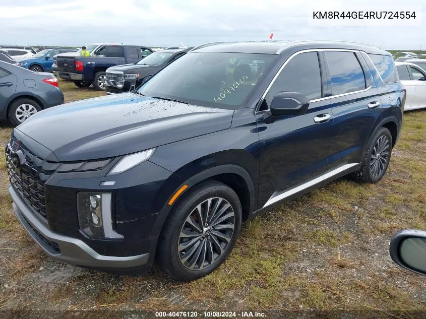 2024 Hyundai Palisade Sel Premium VIN: KM8R44GE4RU724554 Lot: 40476120