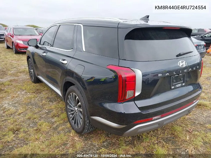 2024 Hyundai Palisade Sel Premium VIN: KM8R44GE4RU724554 Lot: 40476120