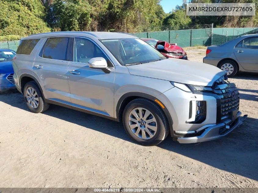 2024 Hyundai Palisade Sel VIN: KM8R2DGEXRU727609 Lot: 40486219