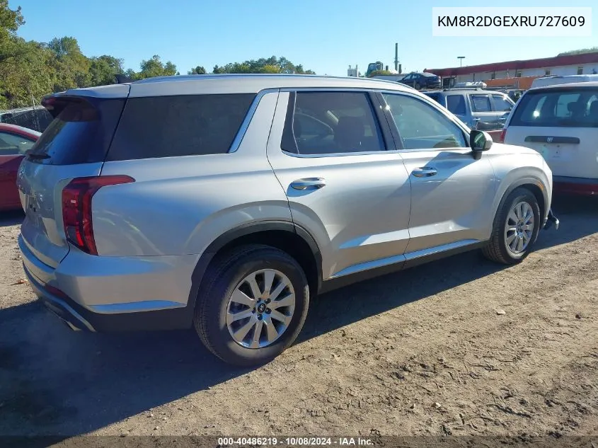 2024 Hyundai Palisade Sel VIN: KM8R2DGEXRU727609 Lot: 40486219