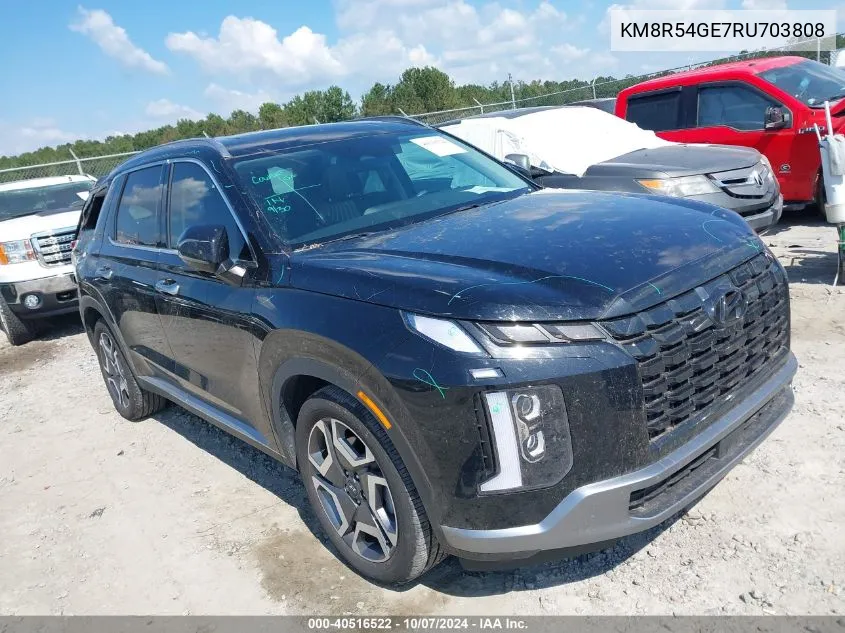 2024 Hyundai Palisade Limited VIN: KM8R54GE7RU703808 Lot: 40516522