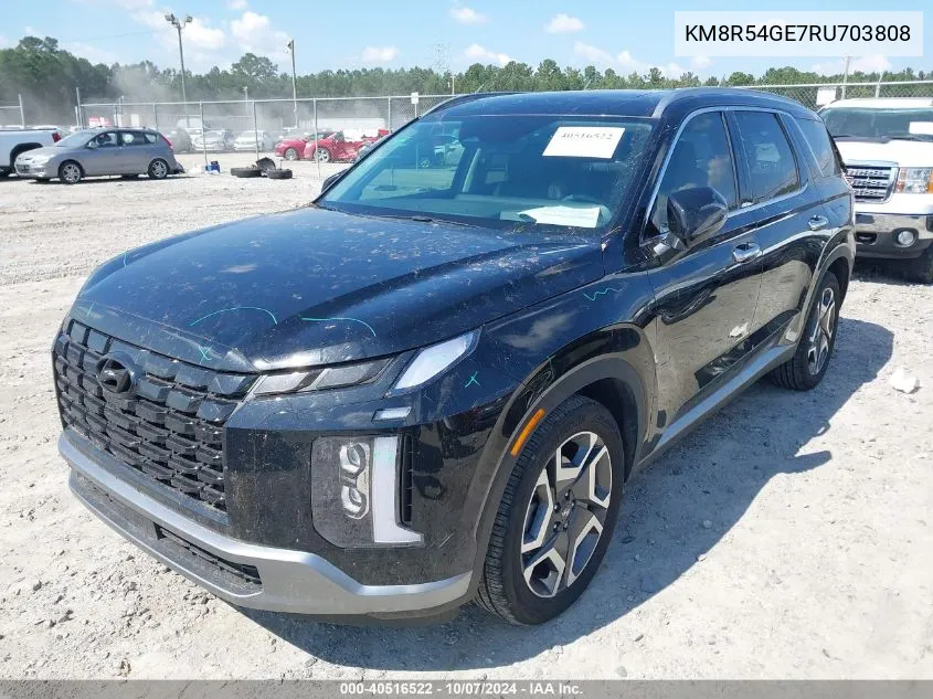 2024 Hyundai Palisade Limited VIN: KM8R54GE7RU703808 Lot: 40516522