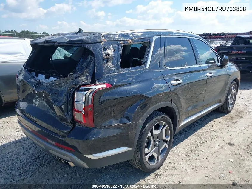 2024 Hyundai Palisade Limited VIN: KM8R54GE7RU703808 Lot: 40516522