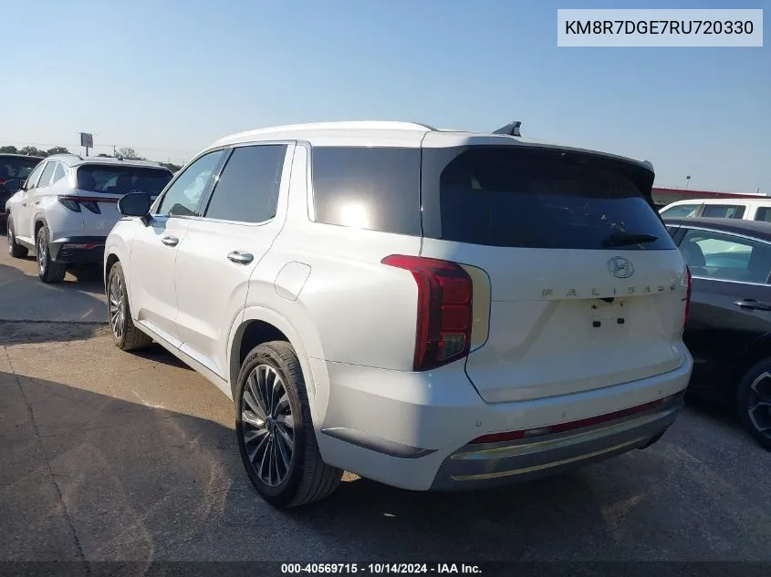 2024 Hyundai Palisade Calligraphy/Calligraphy Night Edition VIN: KM8R7DGE7RU720330 Lot: 40569715