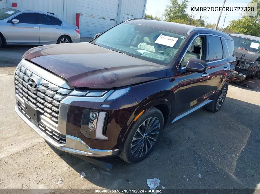 2024 Hyundai Palisade Calligraphy VIN: KM8R7DGE0RU727328 Lot: 40575978