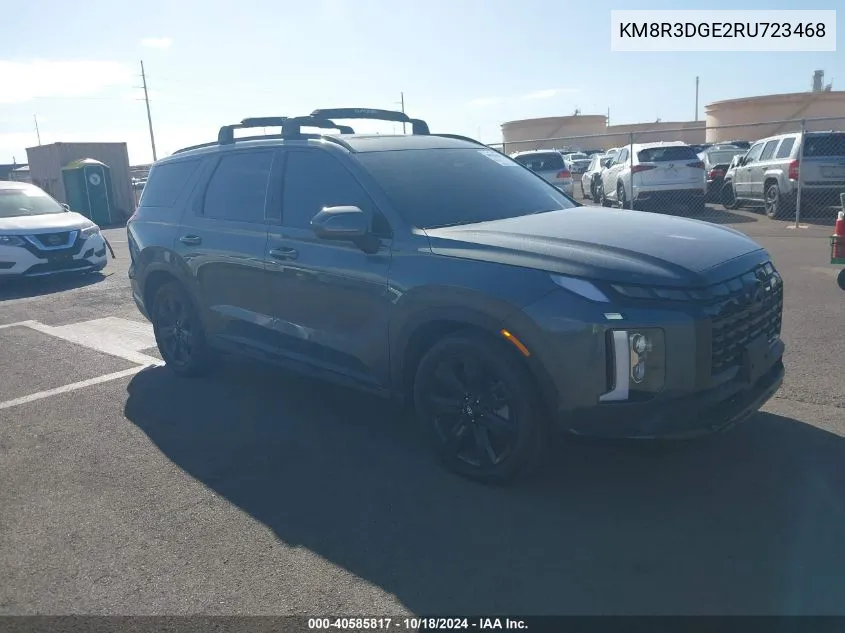 2024 Hyundai Palisade Xrt VIN: KM8R3DGE2RU723468 Lot: 40585817