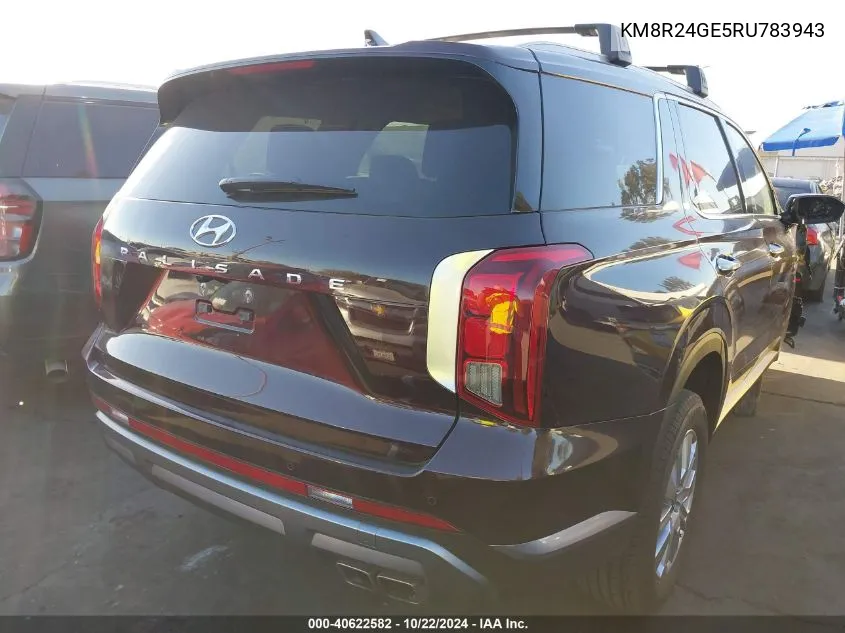 2024 Hyundai Palisade Sel VIN: KM8R24GE5RU783943 Lot: 40622582