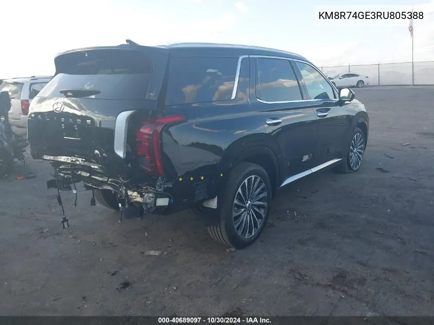 2024 Hyundai Palisade Calligraphy VIN: KM8R74GE3RU805388 Lot: 40689097