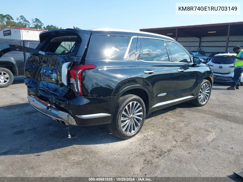 2024 Hyundai Palisade Calligraphy VIN: KM8R74GE1RU703149 Lot: 40691935