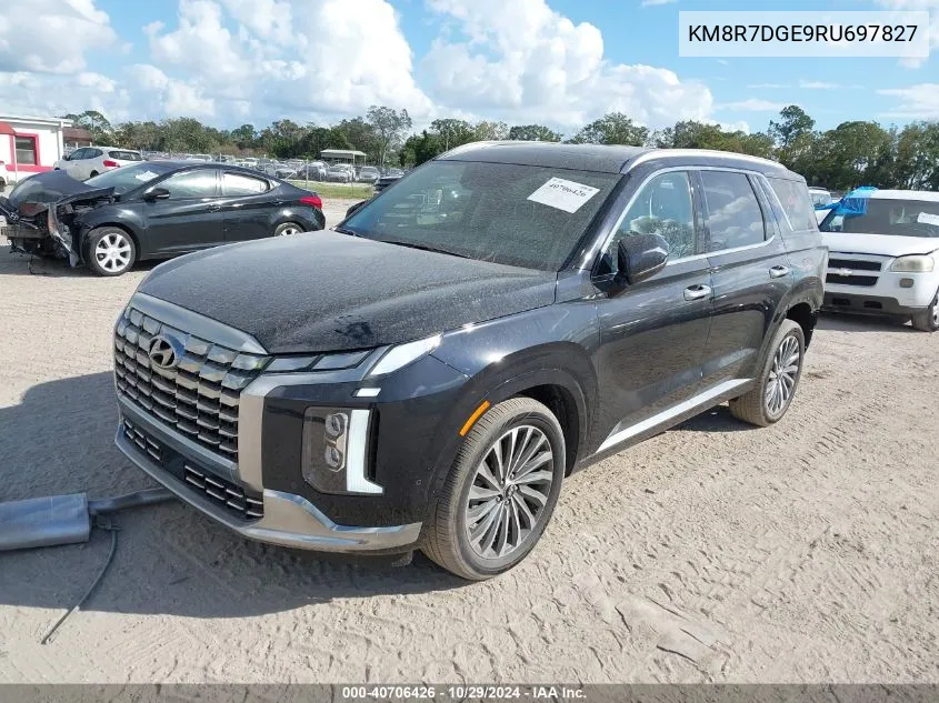 2024 Hyundai Palisade Calligraphy VIN: KM8R7DGE9RU697827 Lot: 40706426