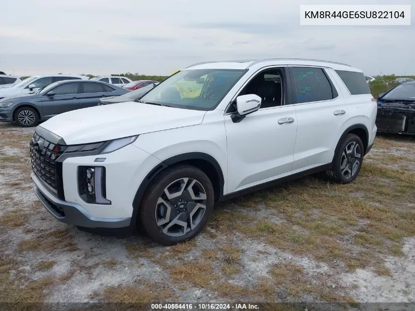 2025 Hyundai Palisade Sel Premium VIN: KM8R44GE6SU822104 Lot: 40554416