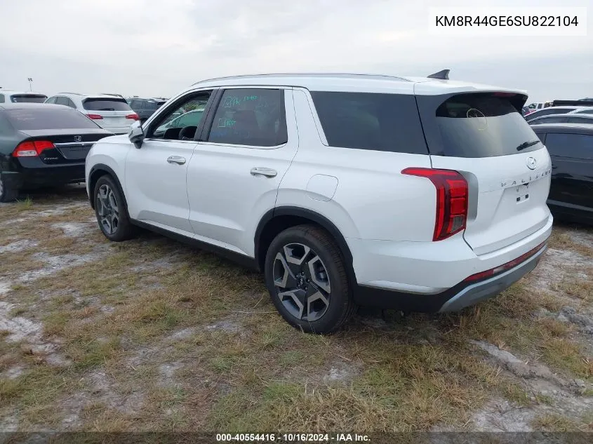 KM8R44GE6SU822104 2025 Hyundai Palisade Sel Premium