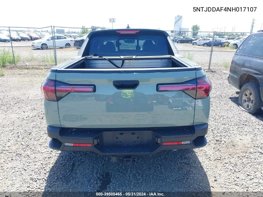 5NTJDDAF4NH017107 2022 Hyundai Santa Cruz Sel Premium