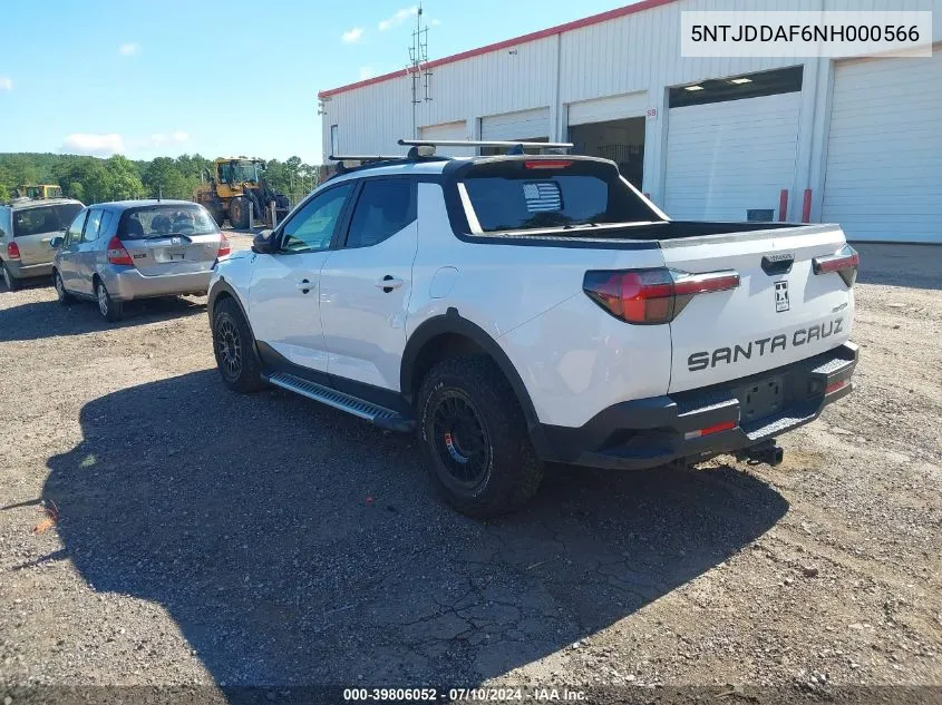 2022 Hyundai Santa Cruz Sel Premium VIN: 5NTJDDAF6NH000566 Lot: 39806052