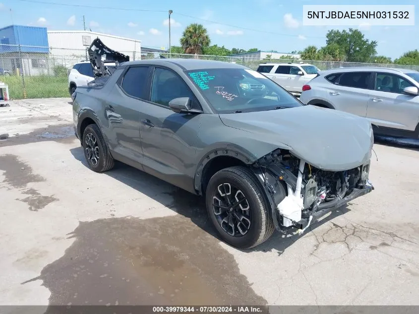 2022 Hyundai Santa Cruz Sel VIN: 5NTJBDAE5NH031532 Lot: 39979344