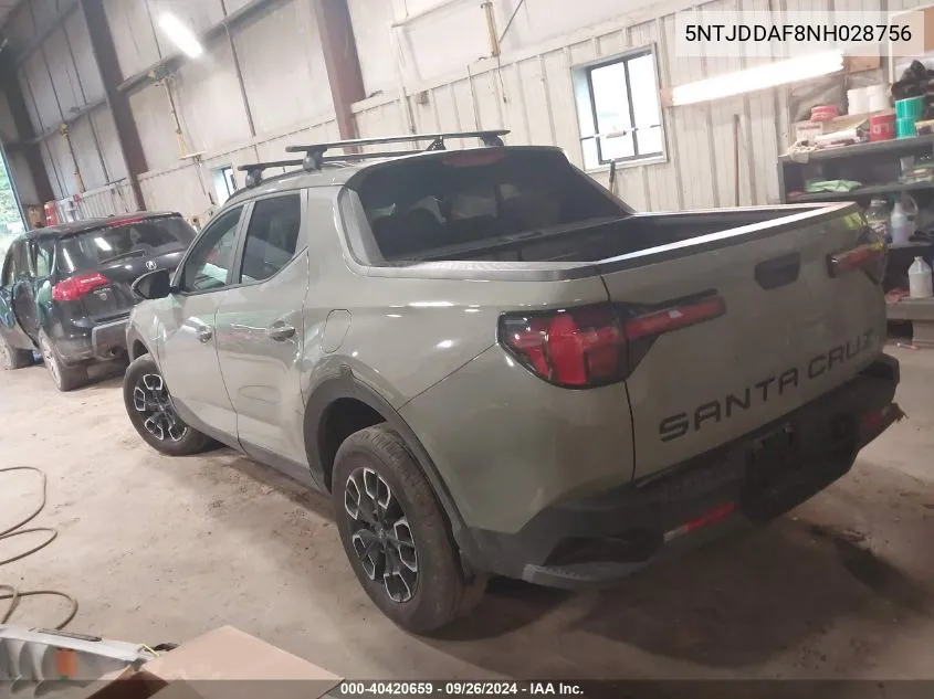 2022 Hyundai Santa Cruz Sel Premium VIN: 5NTJDDAF8NH028756 Lot: 40420659