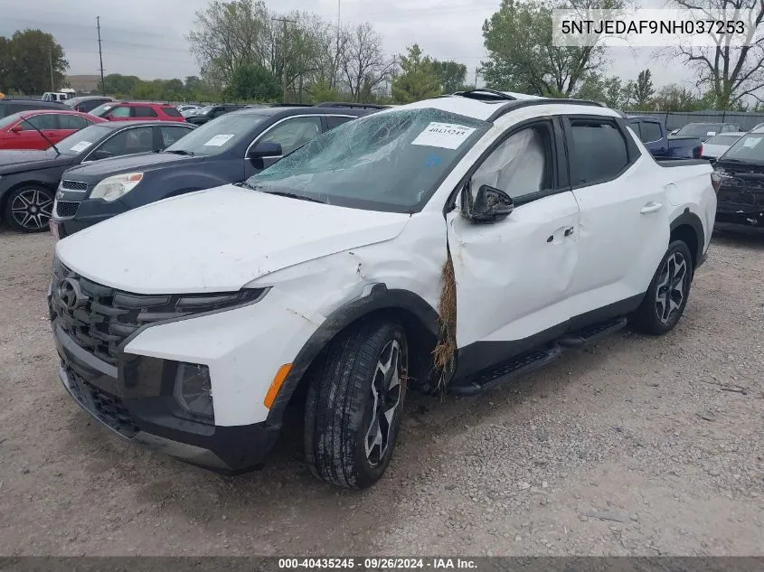 2022 Hyundai Santa Cruz Limited VIN: 5NTJEDAF9NH037253 Lot: 40435245